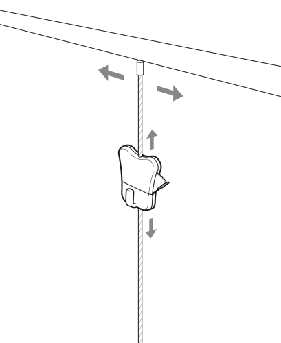 Crochet plafond pour cordon avec boucle pour faux plafond - crochet pour  plafond suspendu – Cimaise STAS